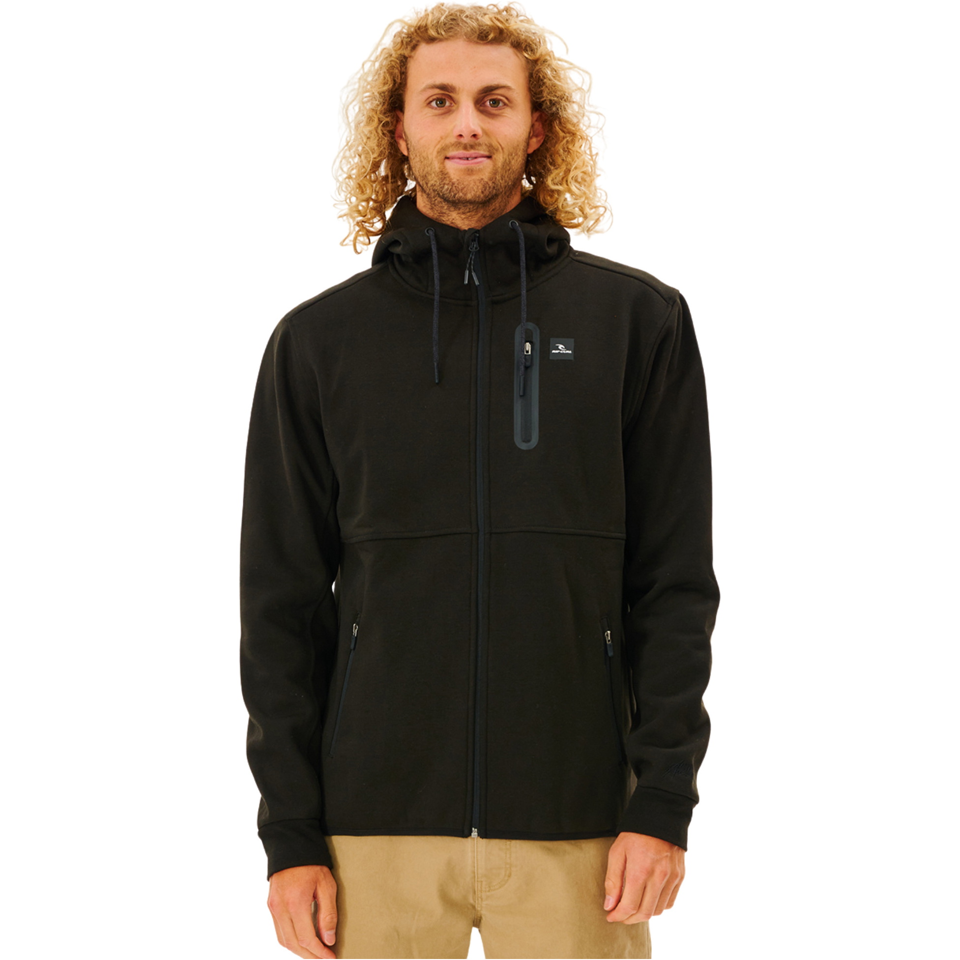 2026 Rip Curl Heren Vertrokken Anti-Serie Fleece CFEDB9 - Black